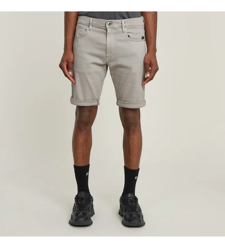 G-Star para hombre. D10481-C258-H120 Shorts 3301 Slim gris (29), Casual, Algodón