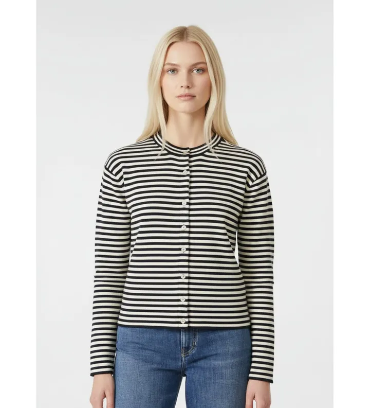 Weekend Max Mara para mujer. 2525346031600 Cárdigan Eritea marino (M), Blanco, Casual, Algodón, Manga larga