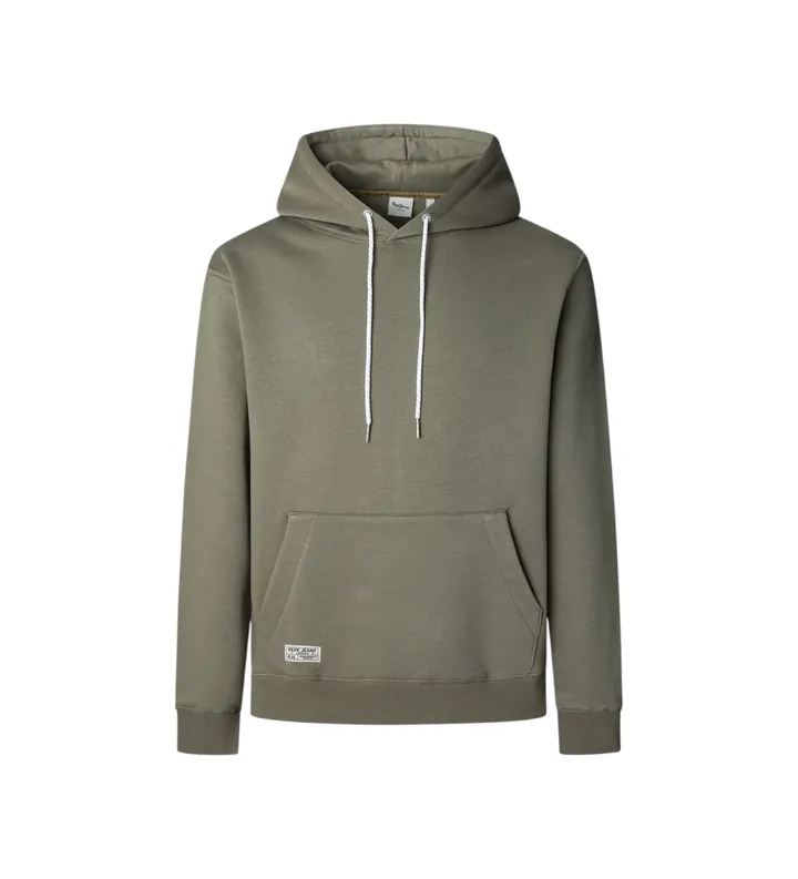 Pepe Jeans para hombre. PM5800033 Sudadera Thyssen verde (M), Casual, Algodón