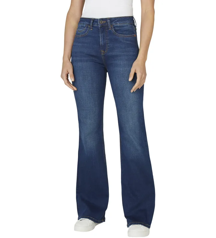 Pepe Jeans para mujer. PL2050805FB Jeans Flare Willa azul (28/30), Casual, Algodón, Denim
