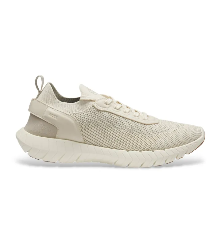 BOSS para hombre. 50562620 Zapatillas Motion beige (41), Plano, Cordones, Casual
