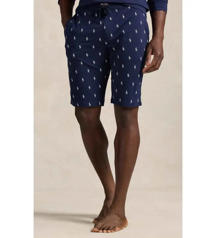 Polo Ralph Lauren para hombre. 714844765001 Pantalón corto de pijama de punto marino (L), Homewear, Algodón