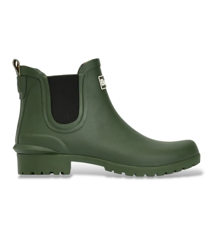 Barbour para mujer. LRF0066 Botines de agua Wilton verde (37), Plano, Ninguno, Casual, Outdoor