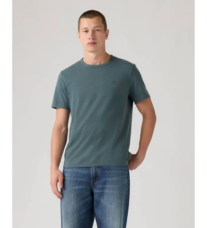 Levi's para hombre. 005GX-0023 Camiseta Original verde (L), Casual, Algodón, Manga corta