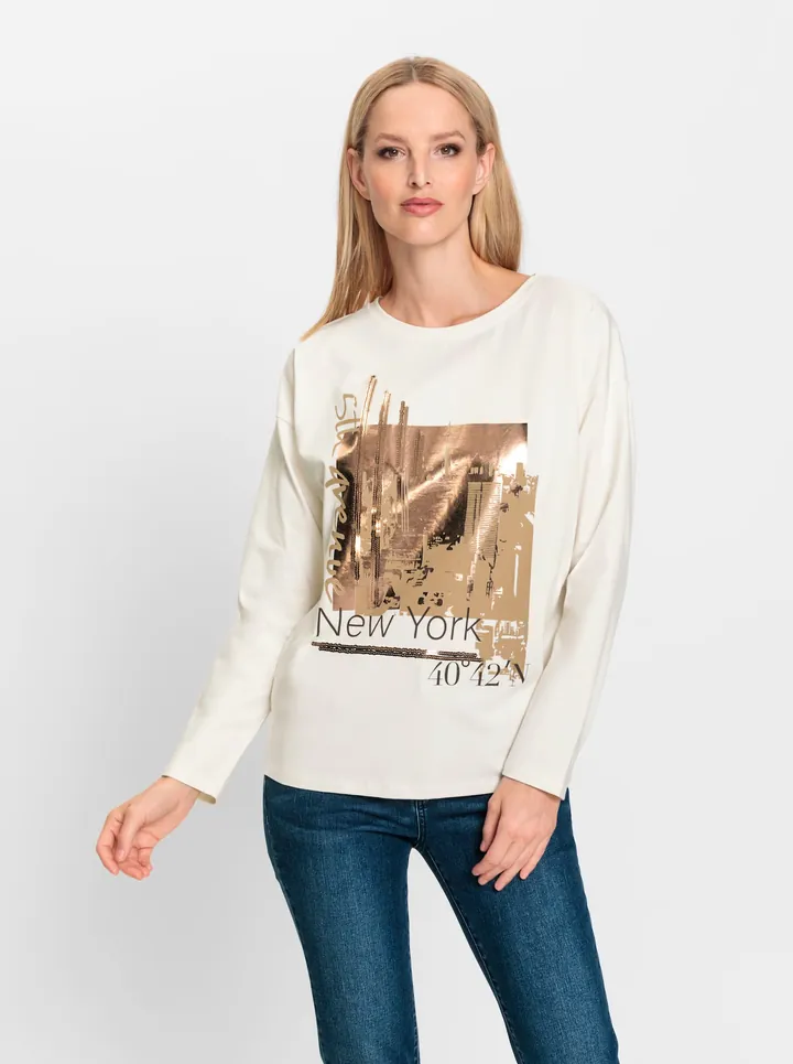 heine Camiseta champán / oro