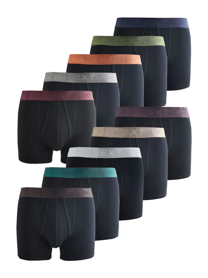 Next Calzoncillo boxer marrón rojizo / lila oscuro / negro / plata