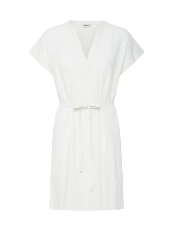 Oxmo Vestido de verano ' OXNInna ' blanco natural