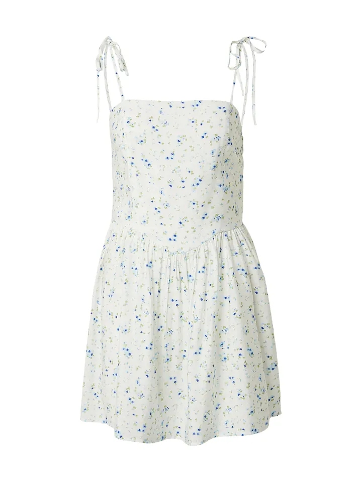 Sálea Vestido de verano azul claro / blanco