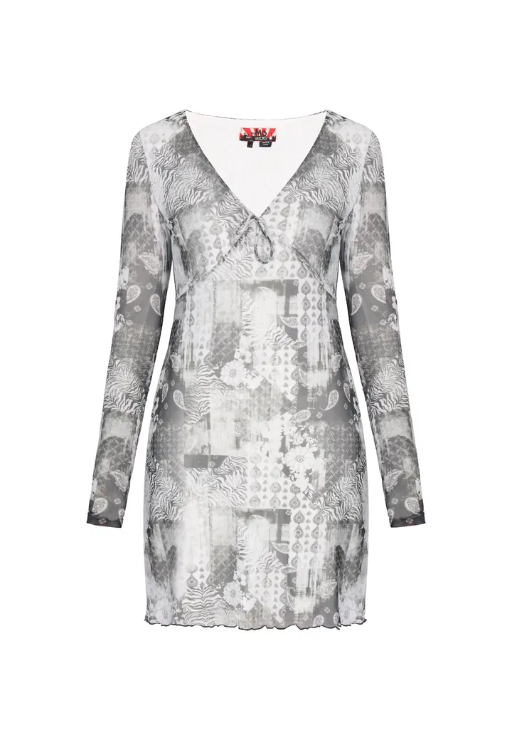 myMo ROCKS Vestido gris / gris oscuro