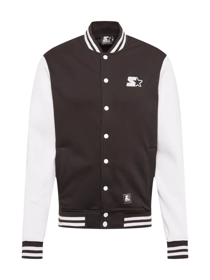 Starter Black Label Chaqueta de entretiempo negro / blanco