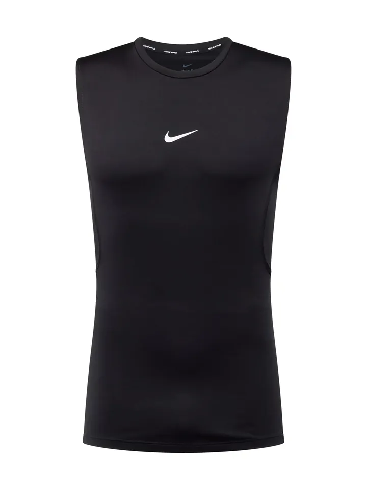 NIKE Camiseta funcional  negro / blanco