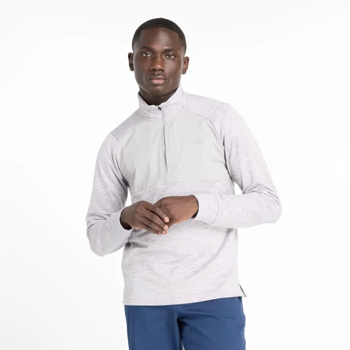 new balance Camiseta funcional 'Athletics' gris claro / gris moteado