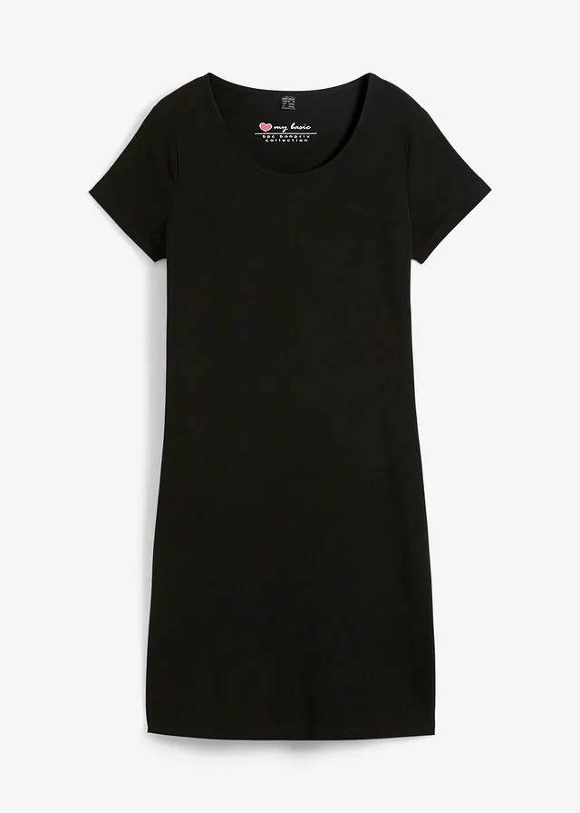Vestido camisero de algodón orgánico elástico