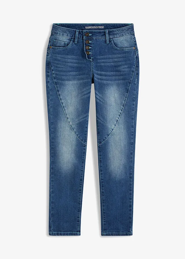 Vaqueros boyfriend, low waist, stretch