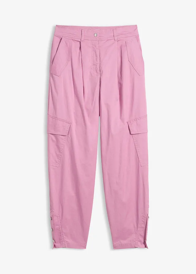 Pantalón cargo de algodón elástico