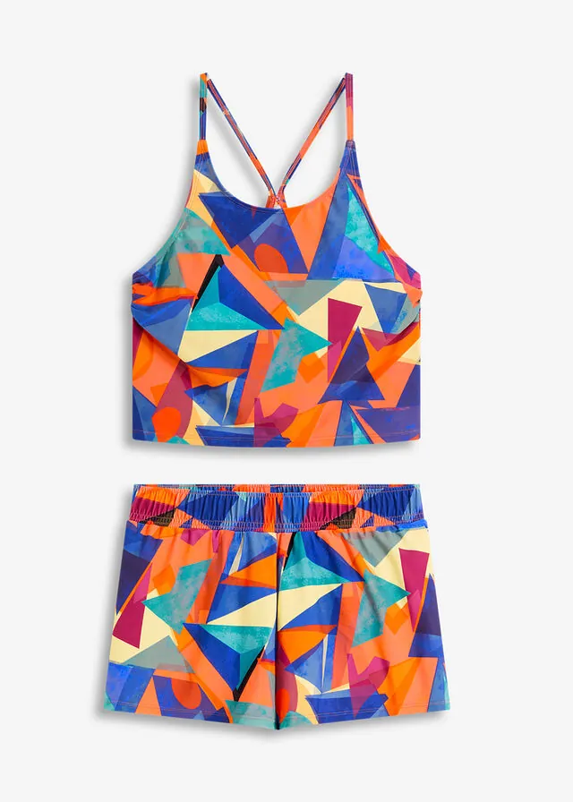 Tankini (2 piezas) con pantalón corto