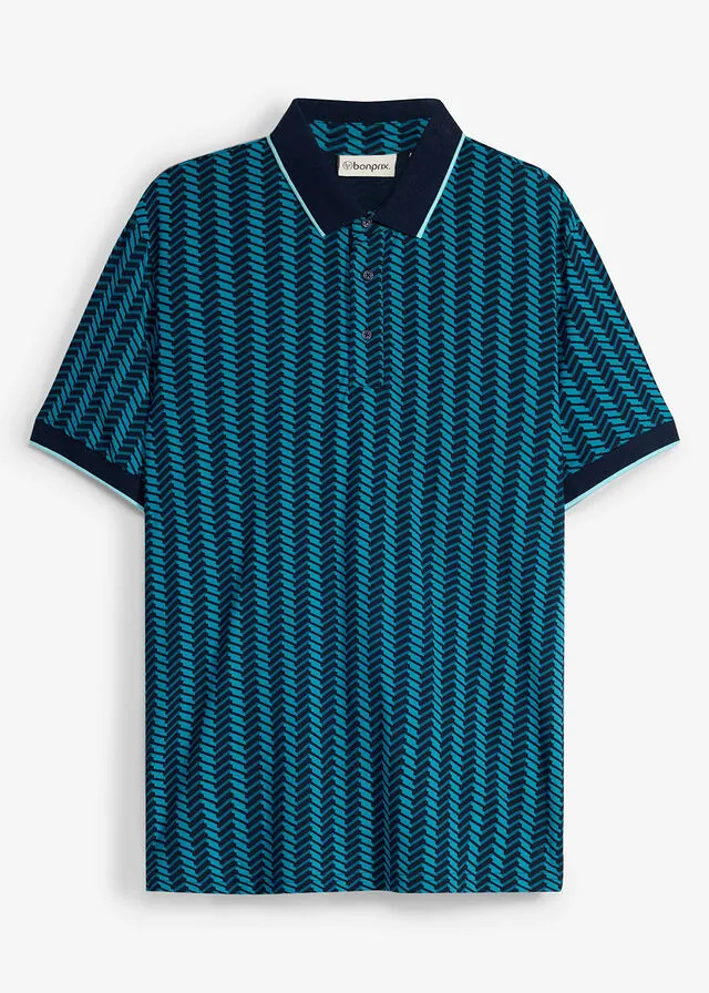 Polo de algodón orgánico puro con diseño gráfico