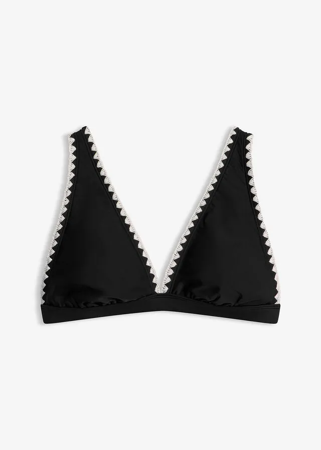 Top de bikini con bordado