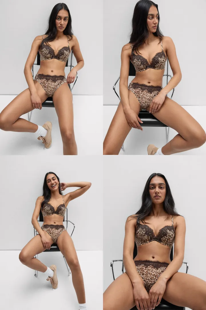 Intimissimi Sujetador Push-up Monica Estampado Animal Simply Iconic Mujer Impreso Tamaño 80B