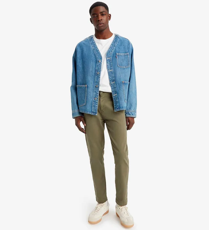 Levi's para hombre. 17196-0001 Pantalón Xx Chino Standard Taper verde (28/32), Casual, Algodón