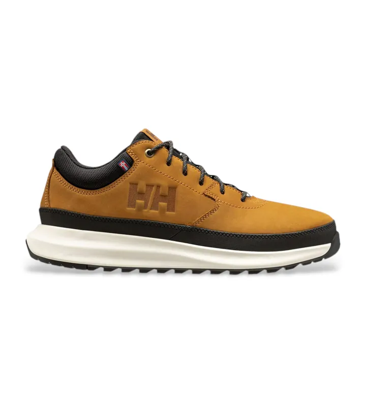 Helly Hansen para hombre. 11991 Zapatillas de piel Beckett marrón (44), Plano, Cordones, Casual