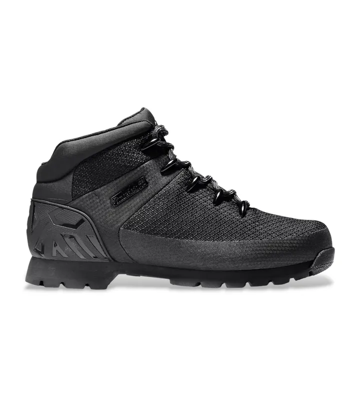 Timberland para hombre. TB1A1QHR0151 Zapatillas impermeables de media caña Euro Sprint negro (40), Plano, Cordones, Casual