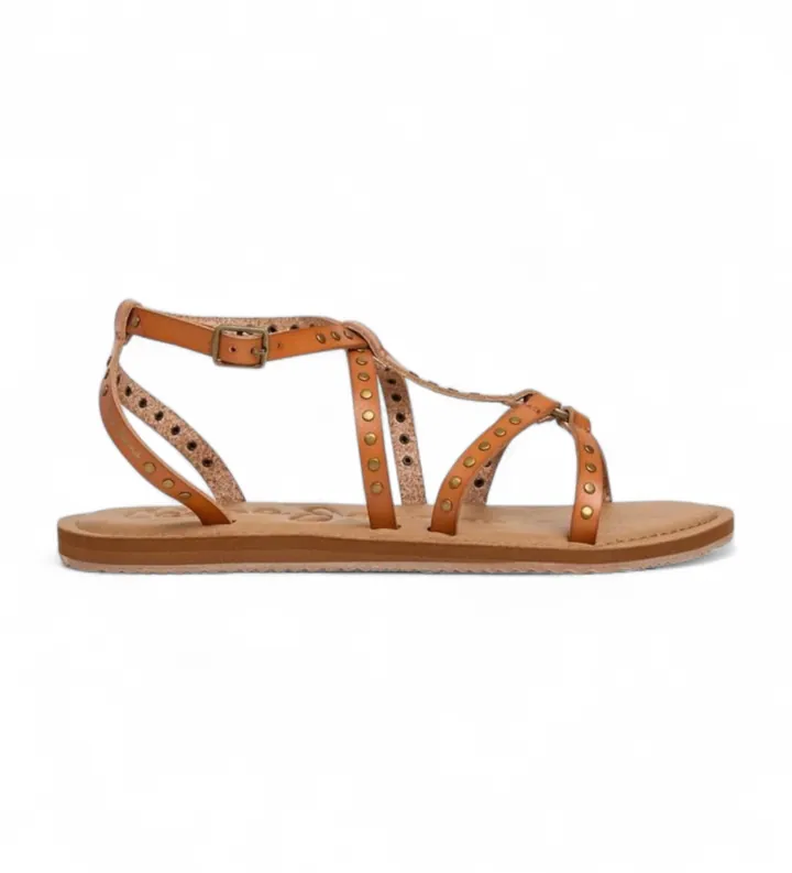 Pepe Jeans para mujer. PLS700017 Sandalias Rio Studs marrón (36), Plano, Hebilla, Casual