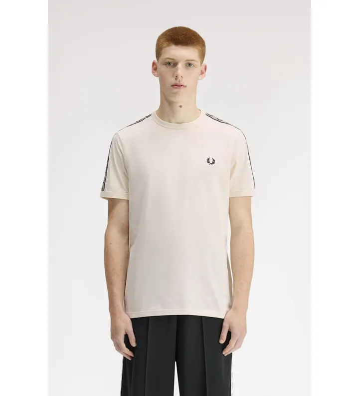 Fred Perry para hombre. M4613 Camiseta M4613 rosa (L), Casual, Algodón, Manga corta