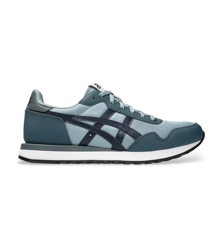 Asics unisex. 1203A612 Zapatillas Tiger Runner Ii verde azulado (40.5), Plano, Cordones, Casual