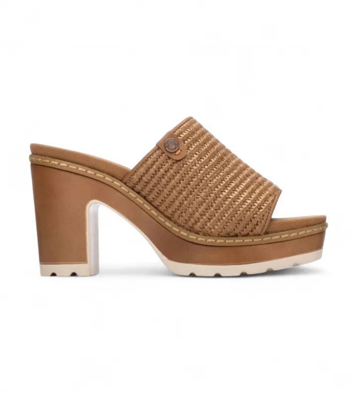 Refresh para mujer. 17528202-CAMEL Sandalias 175282 marron (38), Marrón, Tela, 5 a 8cm, Ninguno, Casual
