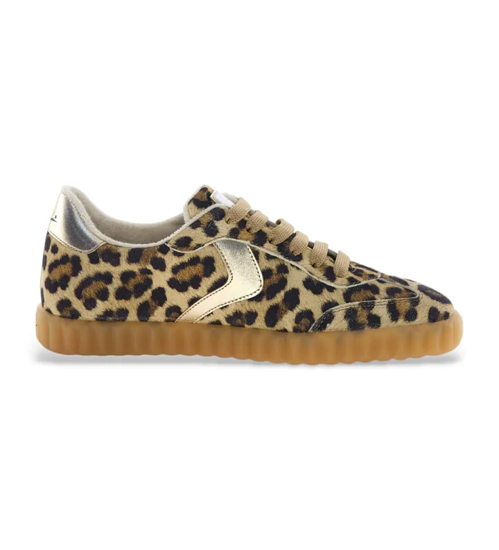 Voile blanche para mujer. 2018630 Zapatillas de Piel Ines animalprint (36), Plano, Cordones, Casual, Animal print