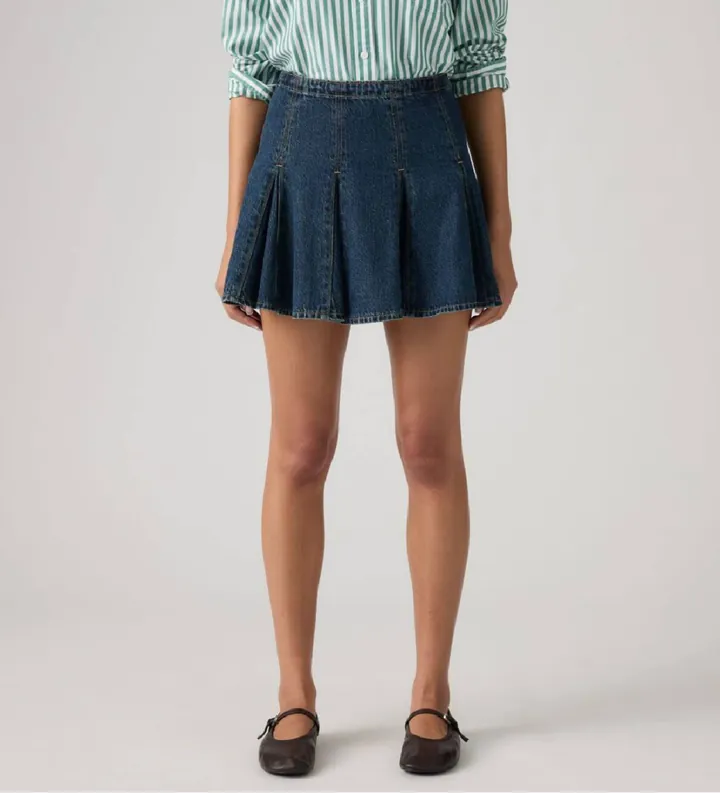 Levi's para mujer. 005DV-0003 Falda Godet Mini marino (27), Casual, Algodón