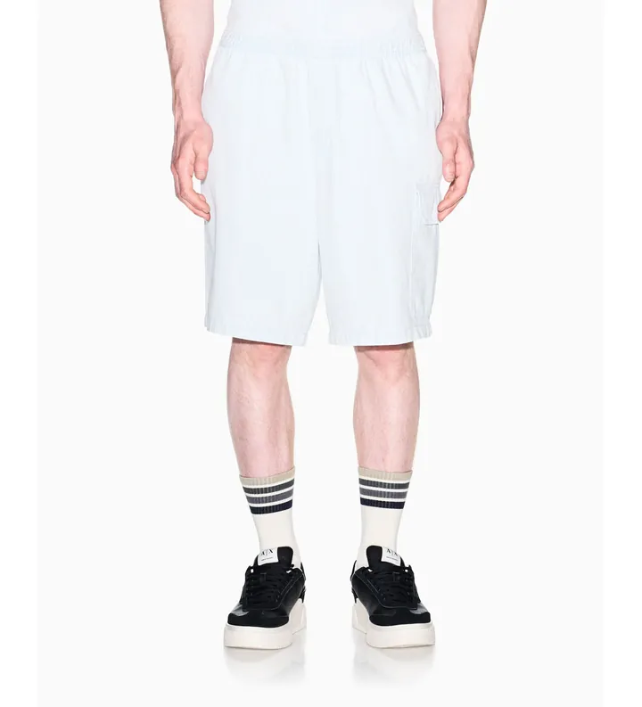 A|X Armani Exchange para hombre. XM002810AF22638FB380 Bermudas efecto desgastado blanco (28), Casual, Algodón