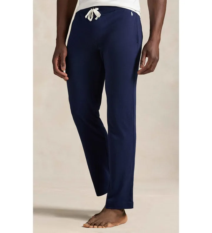 Polo Ralph Lauren para hombre. 714844762002 Pantalón de pijama de punto jersey marino (L), Homewear, Algodón