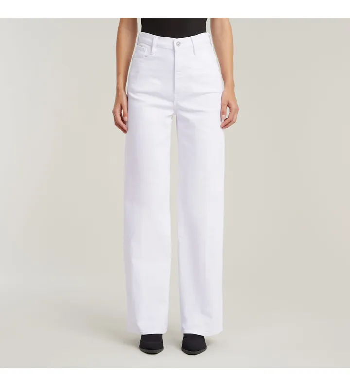 G-Star para mujer. D23591-D552-G547 Jeans Deck 2.0 High Loose blanco (26/32), Casual, Denim, Algodón Orgánico, Sostenible