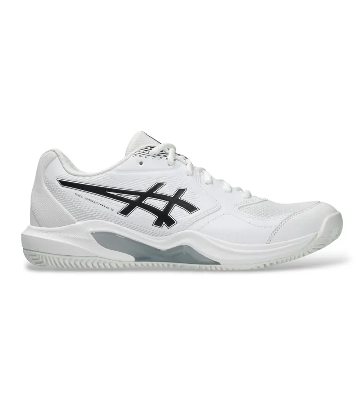 Asics para hombre. 1041A547 Zapatillas GEL-Dedicate 9 Clay blanco (40.5), Tela, Plano, Cordones, Casual, Deportivo