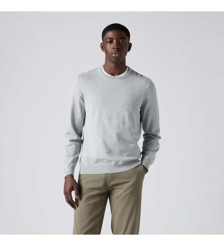 Levi's para hombre. A7207-0039 Jersey Ligero Housemark gris (L), Casual, Algodón