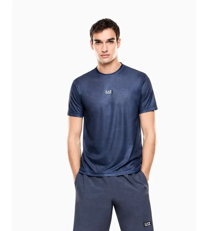 EA7 para hombre. 7M001662_AF21797 Camiseta Armani Blue Sport azul (S), Deportivo, Running, Sportswear, Multideporte, Poliéster, Manga corta