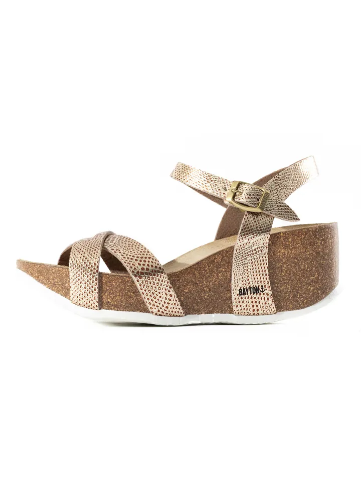 Bayton Sandalias con hebilla 'Venus' mostaza