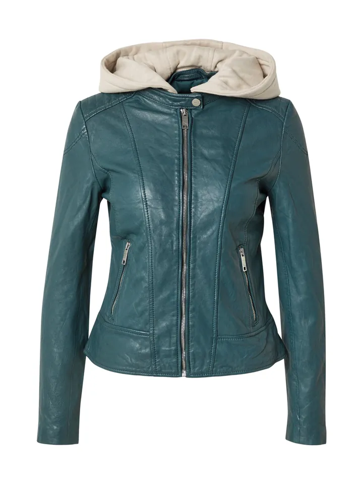 Maze Chaqueta de entretiempo beige / esmeralda