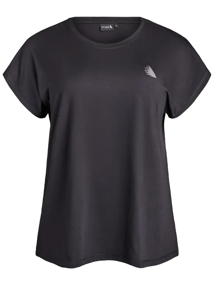 Zizzi Camiseta funcional 'Abasic' negro