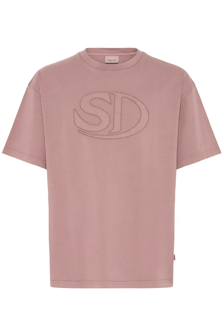 !Solid Camiseta ' SDUncaster ' marrón / altrosa
