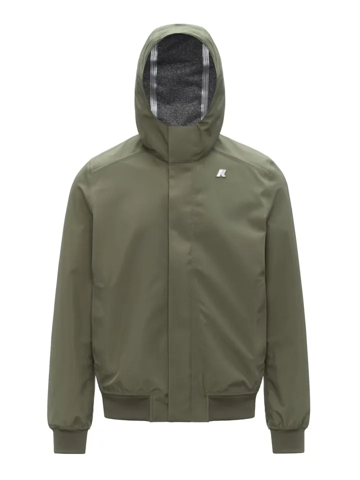 K-Way Chaqueta de entretiempo 'K-WAY JOACHIM BONDED JERSEY GIUBBINO'  verde