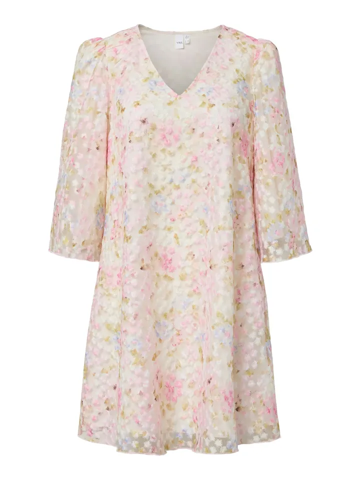 YAS Vestido 'YASLeanna' azul claro / verde / rosa / offwhite