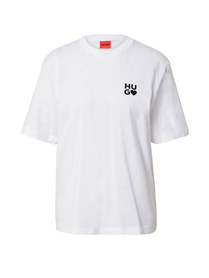 HUGO Camiseta 'Dashire' negro / blanco