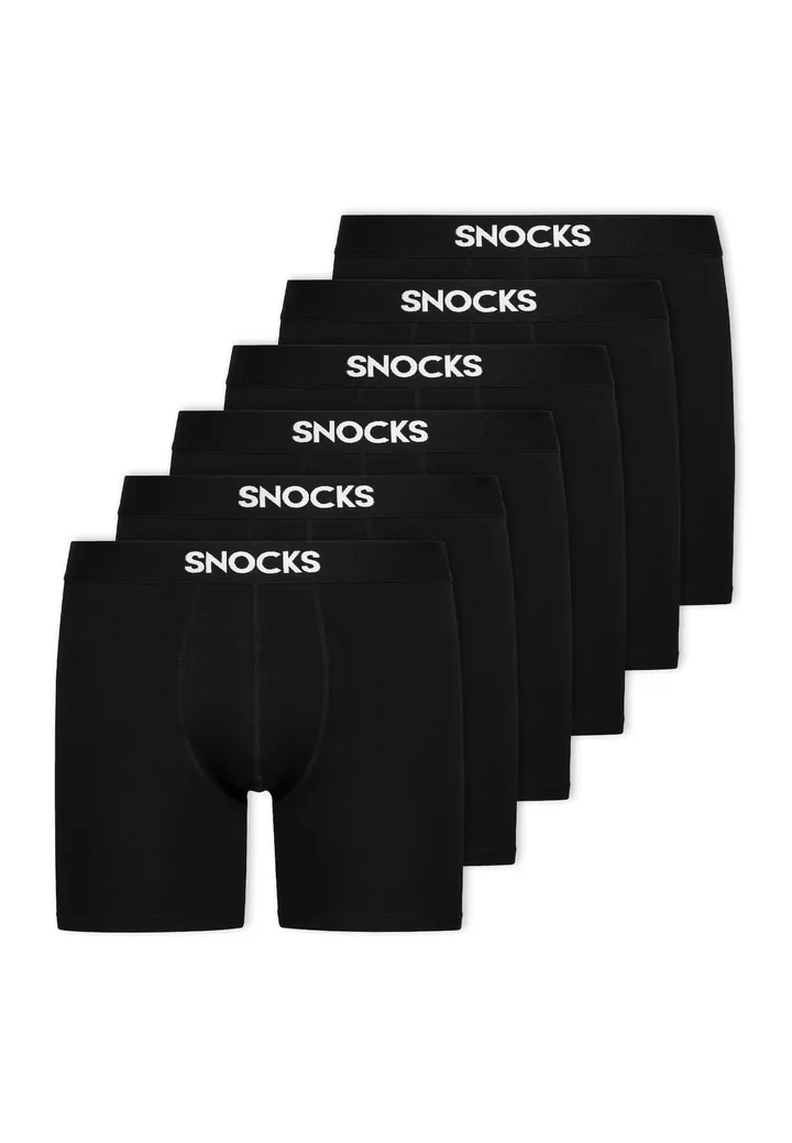 SNOCKS Calzoncillo boxer  negro / blanco