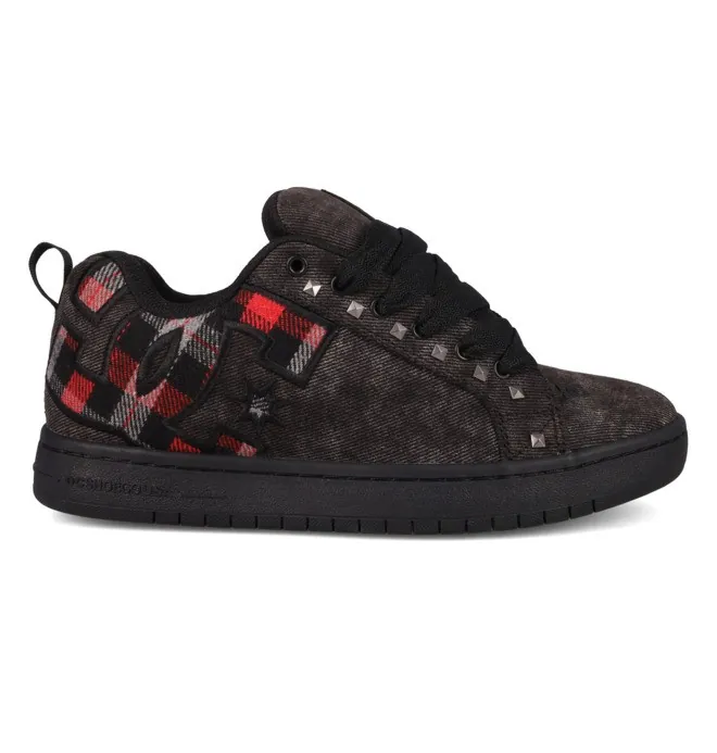 Court Graffik - Zapatillas de piel Negro Unisex