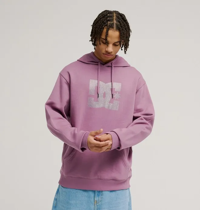 DC Strass Star - Sudadera con capucha Rosa Hombre