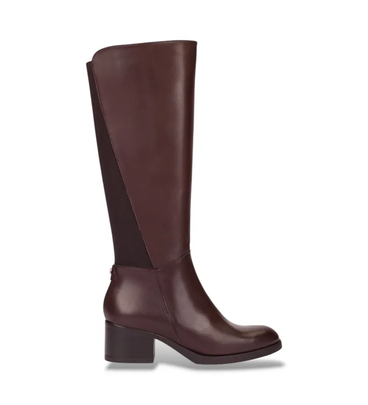 Wonders para mujer. G-6262 Botas de Piel Isy marrón (36), 3 a 5cm, Cremallera, Casual