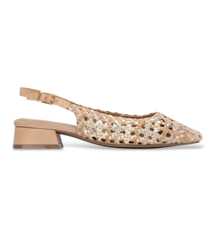 Carmela para mujer. 16218509-HIELO Zapatos de Piel 162185 beige (36), 3 a 5cm, Hebilla, Casual, Clásico
